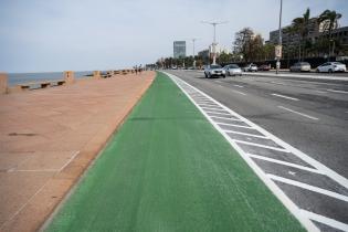 Avances de la segunda etapa de obras de la ciclovía de la Rambla