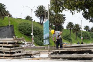 Avance de obras de reacondicionamiento en el de paseo de los Pescadores Avance de obras de reacondicionamiento en el de paseo de los Pescadores