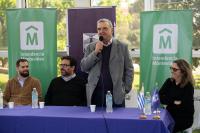 Firma de convenio de la Intendencia de Montevideo con el Municipio B y el Club Defensor Sporting