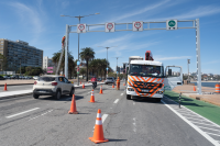 Nuevos carteles de límite de velocidad en la Rambla y Carlos María Morales