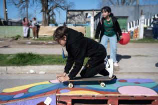 Peatonal barrial en las calles Camino Oncativo y Carlos César Lenzi