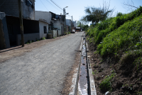 Asfaltado de las calles Cno. Hudson y Pasaje la Vía, en el barrio Maldonado