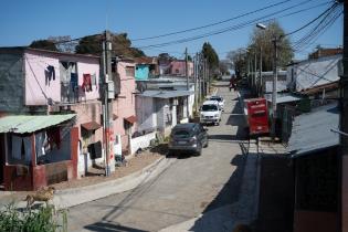 Asfaltado de las calles Cno. Hudson y Pasaje la Vía, en el barrio Maldonado