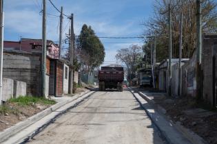 Asfaltado de las calles Cno. Hudson y Pasaje la Vía, en el barrio Maldonado