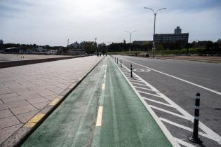 Finalización de obras en la ciclovía de la Rambla