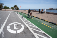 Finalización de obras en la ciclovía de la Rambla