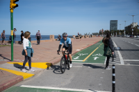 Finalización de obras en la ciclovía de la Rambla