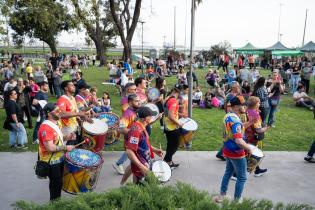 Actividades en el parque Capurro por el día de las plazas y los barrios