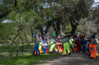 Actividades en el Parque Rivera por el día de las plazas y los barrios