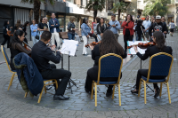 Actividades en plaza Juan Angel Silva por el día de las plazas y los barrios