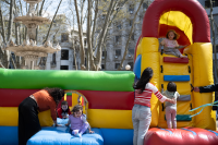 Actividades en plaza Juan Angel Silva por el día de las plazas y los barrios