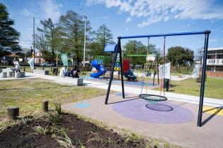 Inauguración de obras del Presupuesto Participativo  en la plaza Gerónimo Izetta