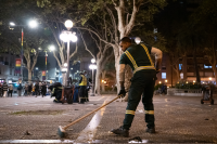 Operativo de limpieza por Marcha de la diversidad