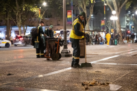 Operativo de limpieza por Marcha de la diversidad