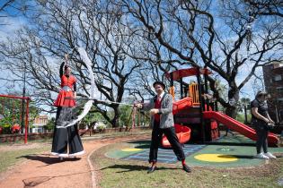 Inauguración de obras en Plaza Sandino