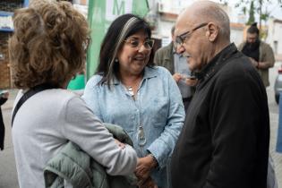 Colocación de placas en homenaje a Mercedes Lingeri y a Rubén Yáñez Colocación de placas en homenaje a Mercedes Lingeri y a Rubén Yáñez