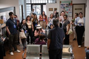 Visita a Policlínica Luisa Tiraparé en el marco de las jornadas de jóvenes investigadores de AUGM Visita a Policlínica Luisa Tiraparé en el marco de las jornadas de jóvenes investigadores de AUGM