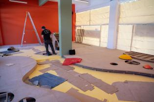Avance de obras en sala de primera infancia del Espacio Modelo Avance de obras en sala de primera infancia del Espacio Modelo