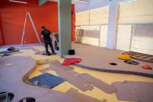 Avance de obras en sala de primera infancia del Espacio Modelo