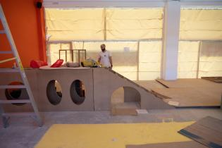 Avance de obras en sala de primera infancia del Espacio Modelo Avance de obras en sala de primera infancia del Espacio Modelo