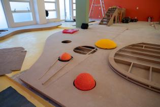 Avance de obras en sala de primera infancia del Espacio Modelo Avance de obras en sala de primera infancia del Espacio Modelo