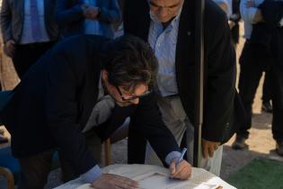 Colocación de piedra fundamental del nuevo edificio de la Escue Colocación de piedra fundamental del nuevo edificio de la Escuela Horizonte, 14 de Noviembre de 2024