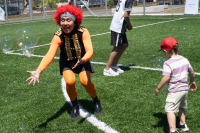 Inauguración de obras del Presupuesto Participativo en la plaza de deportes Nº 12