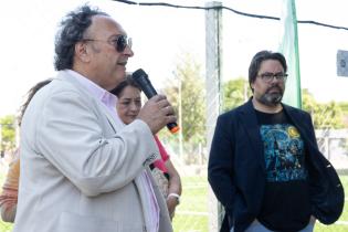 Inauguración de obras del Presupuesto Participativo en la plaza de deportes Nº 12