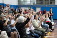 Inauguración de obra del Presupuesto Participativo: Acondicionamiento del gimnasio de ASUR