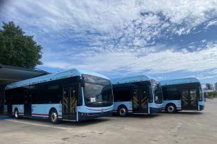 Presentación de nuevo buses eléctricos de Cutcsa