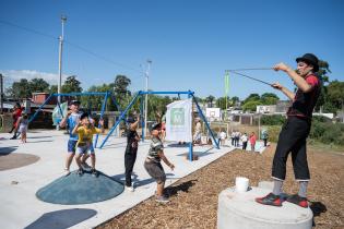 Inauguración de nueva plaza en Paso Morlán