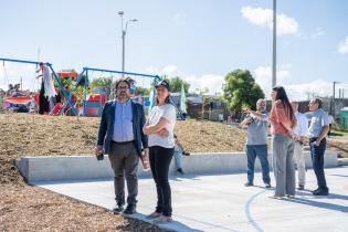 Inauguración de nueva plaza en Paso Morlán