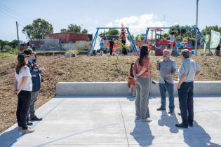 Inauguración de nueva plaza en Paso Morlán