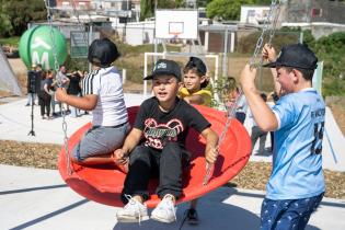 Inauguración de nueva plaza en Paso Morlán