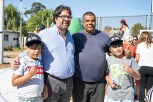 Inauguración de nueva plaza en Paso Morlán