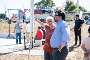 Inauguración de nueva plaza en Paso Morlán