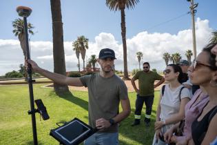 Presentación de georradar para detectar y evitar posibles derrumbes en la Rambla