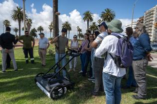 Presentación de georradar para detectar y evitar posibles derrumbes en la Rambla