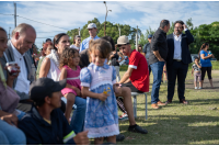 Firma del compromiso de realojo de las familias del asentamiento Felipe Cardoso