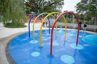 Reapertura de los juegos de agua de Villa Dolores Reapertura de los juegos de agua de Villa Dolores