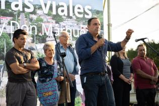 Inauguración de obras viales en los barrios El Monarca y Don Márquez