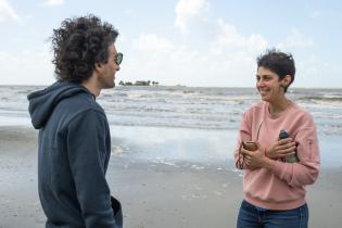 Limpieza en playa malvín