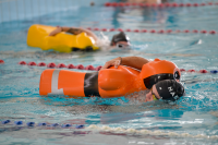 Entrenamiento nuevos guardavidas en piscina Plaza Nro. 7, 7 de enero de 2025