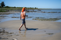 Muestreo de agua en Playa Los Cilindros, 9 de enero de 2025