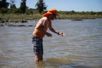 Muestreo de agua en Playa Los Cilindros, 9 de enero de 2025