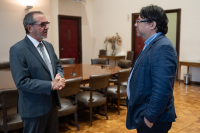 Intendente Mauricio Zunino recibe a Jorge Martí, Embajador de Cuba en Uruguay