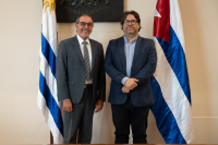 Intendente Mauricio Zunino recibe a Jorge Martí, Embajador de Cuba en Uruguay