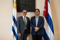 Intendente Mauricio Zunino recibe a Jorge Martí, Embajador de Cuba en Uruguay