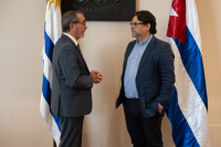 Intendente Mauricio Zunino recibe a Jorge Martí, Embajador de Cuba en Uruguay