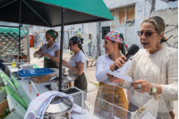 Taller de Cocina Uruguay en la feria de la calle Emilio Romero y Avda. Agraciada